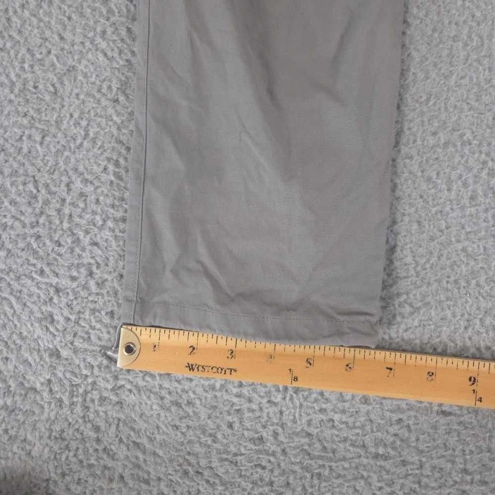 PacSun Pants Mens Large Grey Cargo Eco Stretch Slim Tapered Bungee Hem Utility